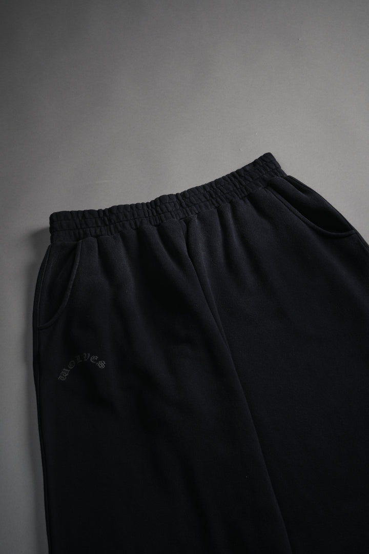 Darc Wandering Moaty Sweat Pants in Black Drift Wash