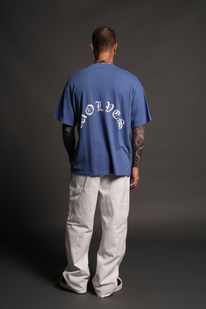 Los Cherub Premium Oversized Tee in La Blue