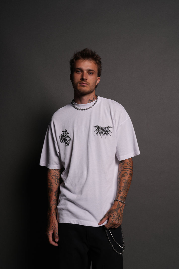 Up Above "Premium" Oversized Tee in White