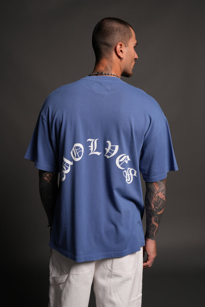 Los Cherub Premium Oversized Tee in La Blue