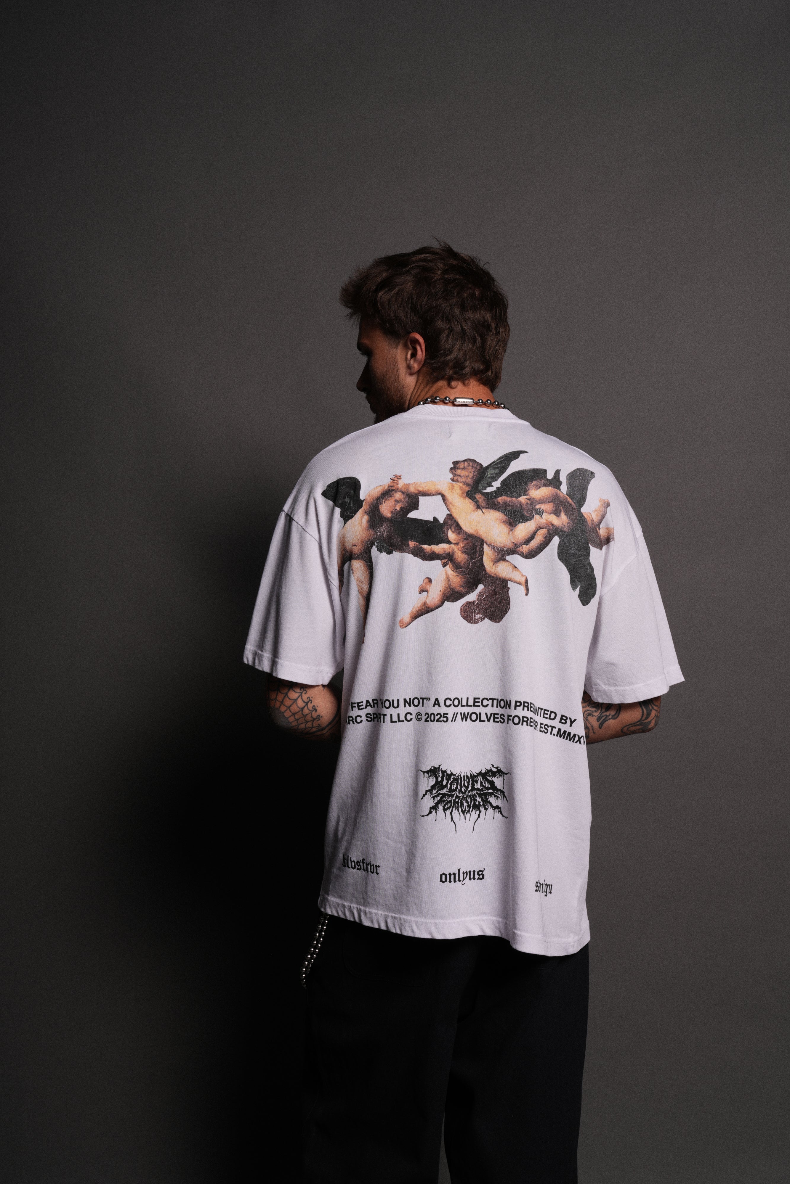 Up Above "Premium" Oversized Tee in White