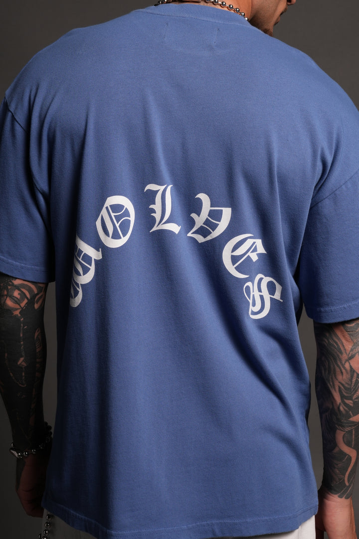 Los Cherub Premium Oversized Tee in La Blue