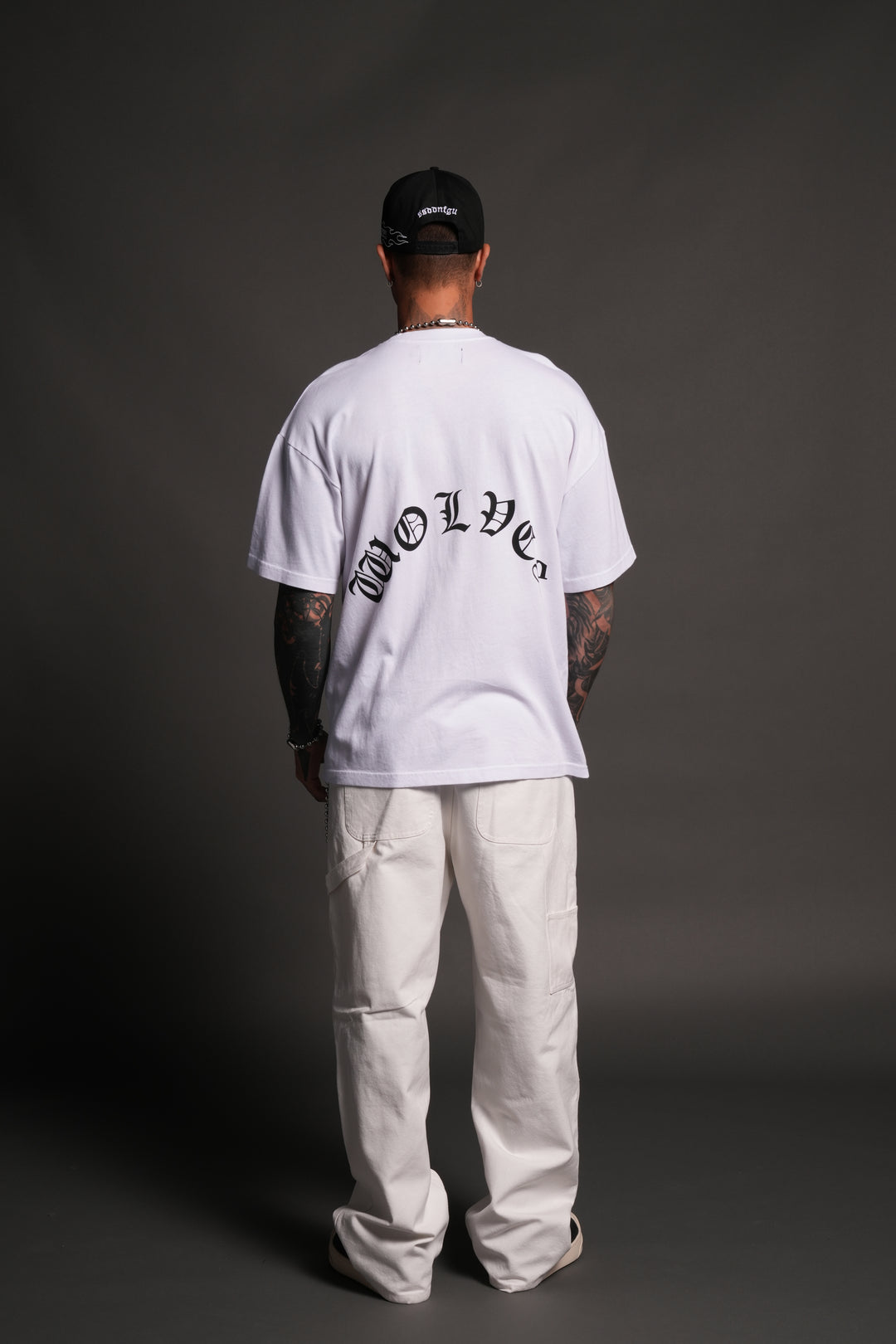 Los Cherub Premium Oversized Tee in White