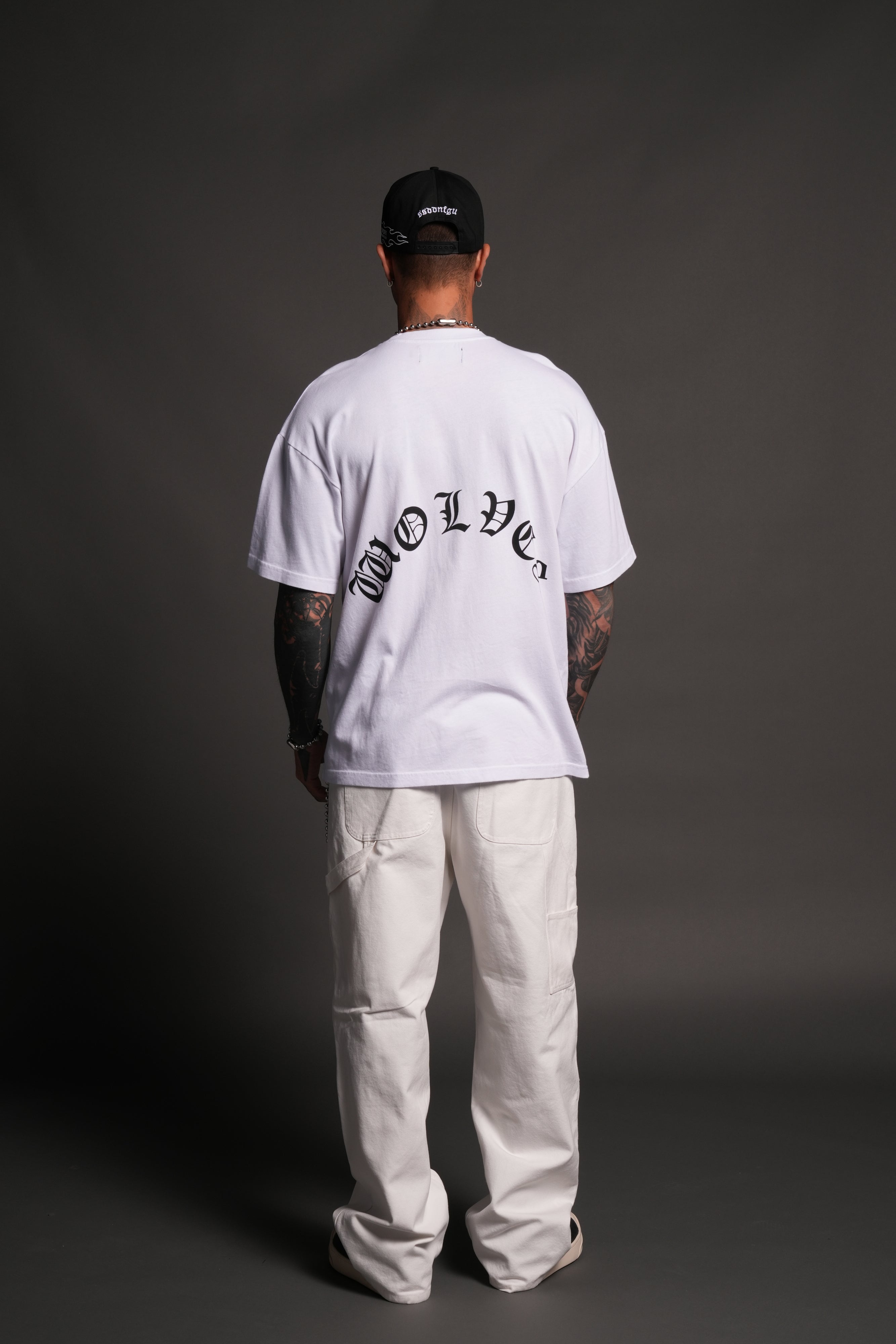 Los Cherub Premium Oversized Tee in White