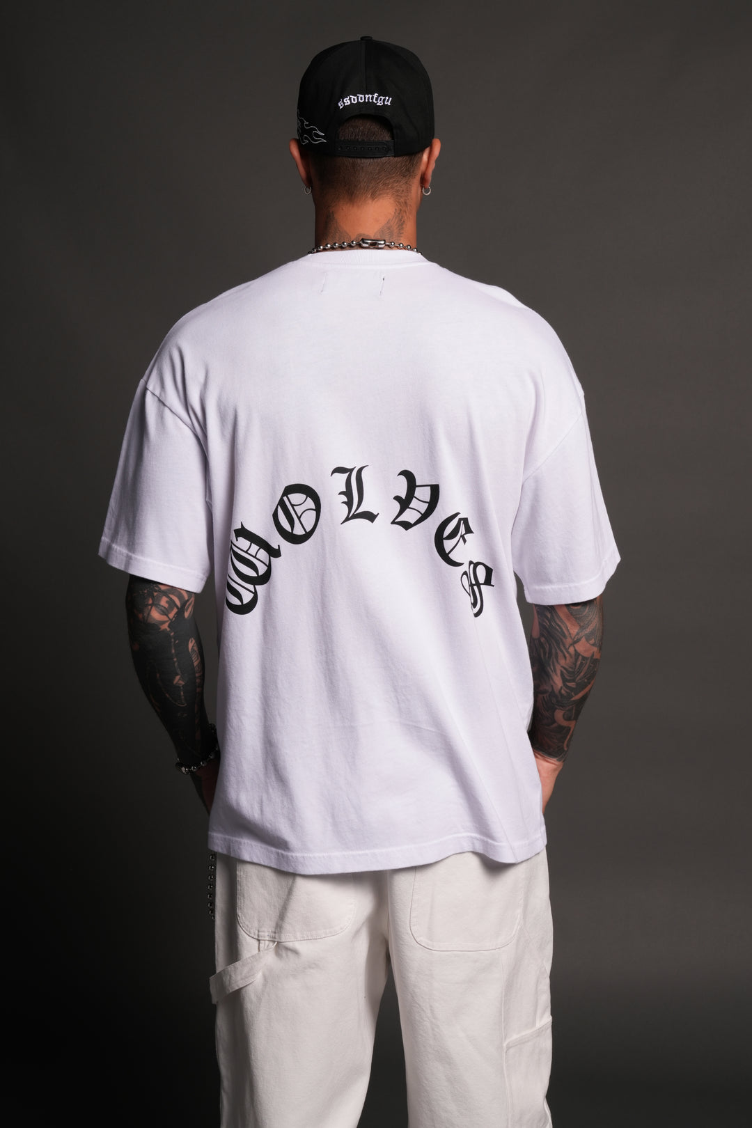 Los Cherub Premium Oversized Tee in White