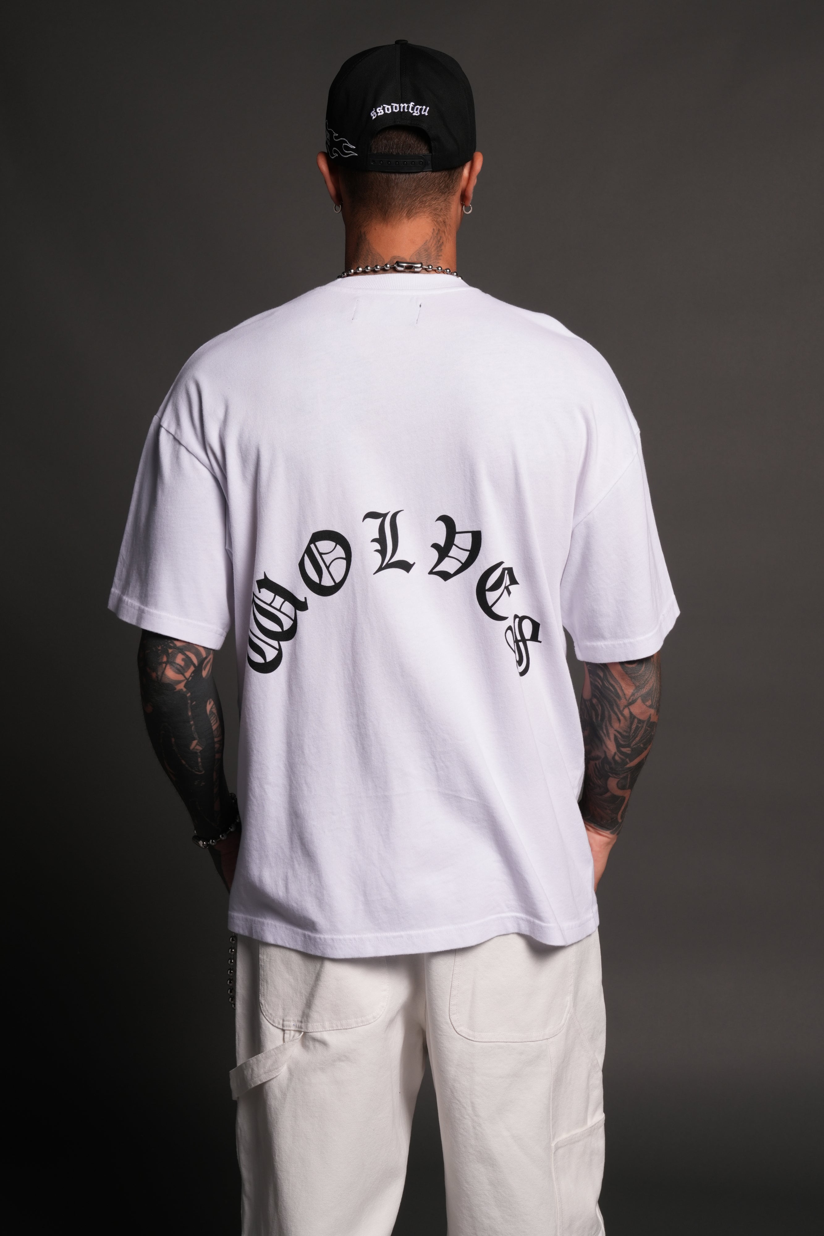 Los Cherub Premium Oversized Tee in White