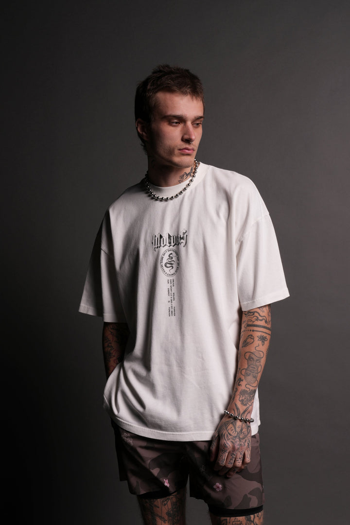 Wolves Club Forever "Premium" Oversized Tee in Cream