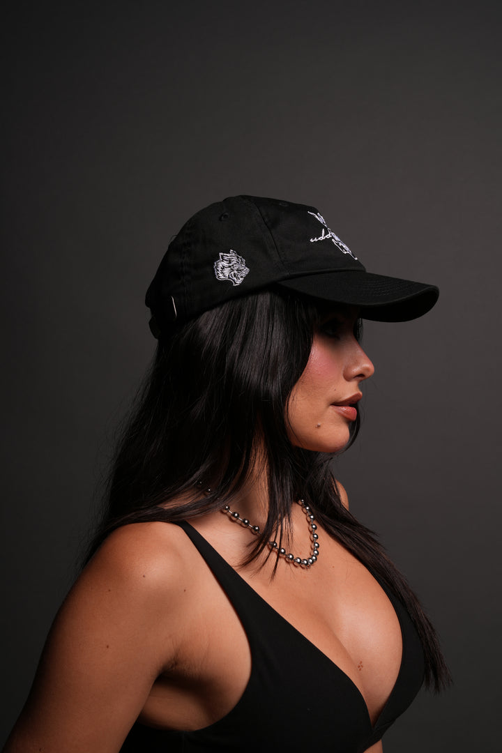 Cherub and the Skull Dad Hat V2 in Black