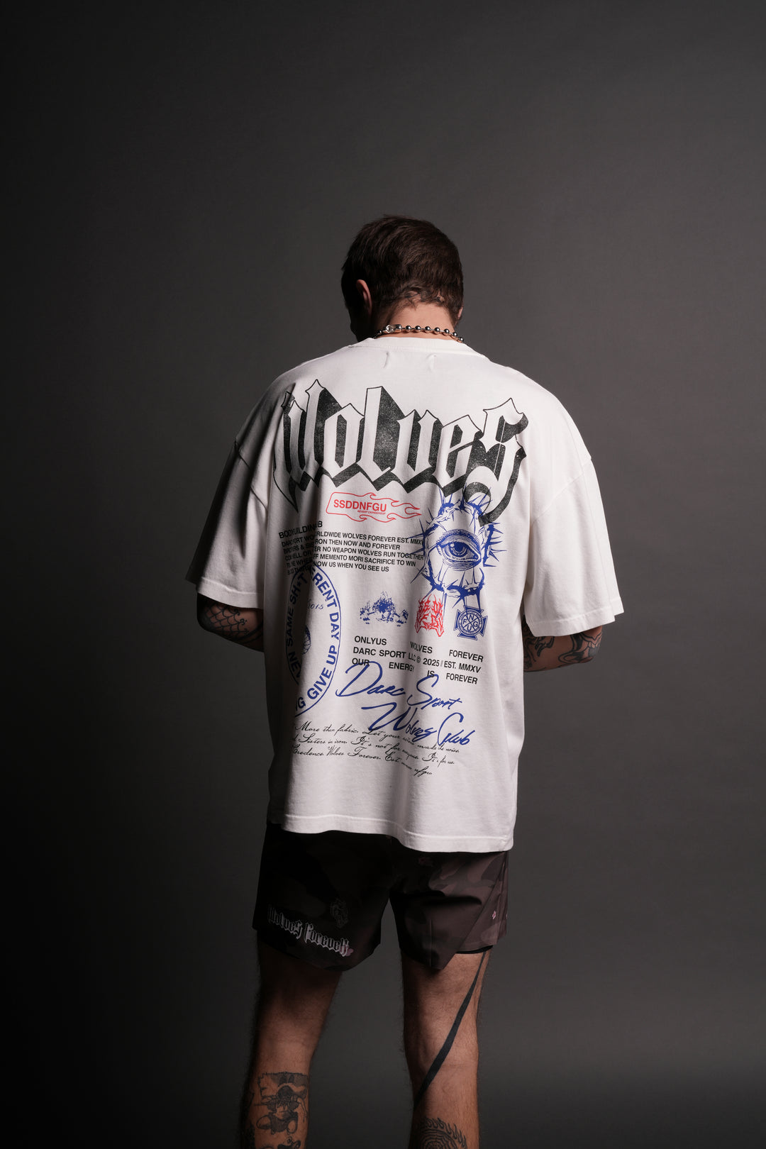 Wolves Club Forever "Premium" Oversized Tee in Cream