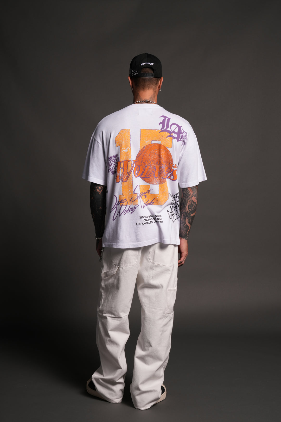LA Has Your Back Premium Oversized Tee in White