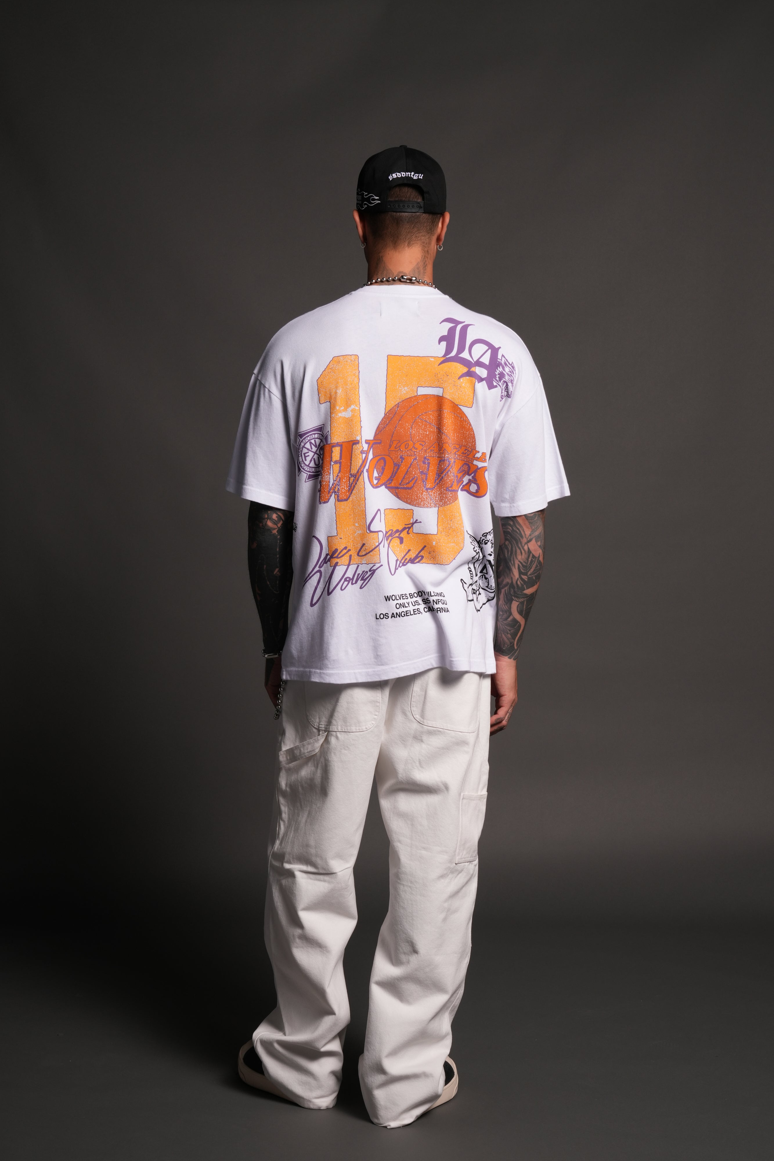 LA Has Your Back Premium Oversized Tee in White