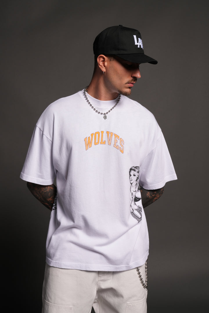 LA Has Your Back Premium Oversized Tee in White
