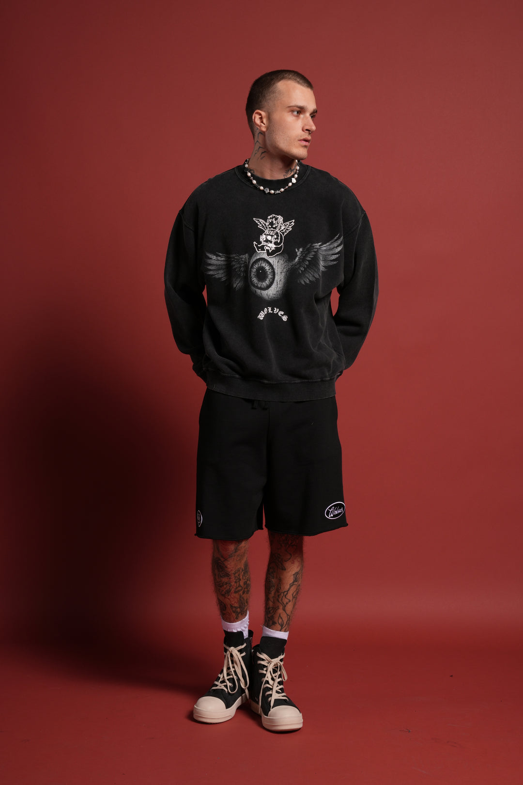 Flight Club London Crewneck in Black