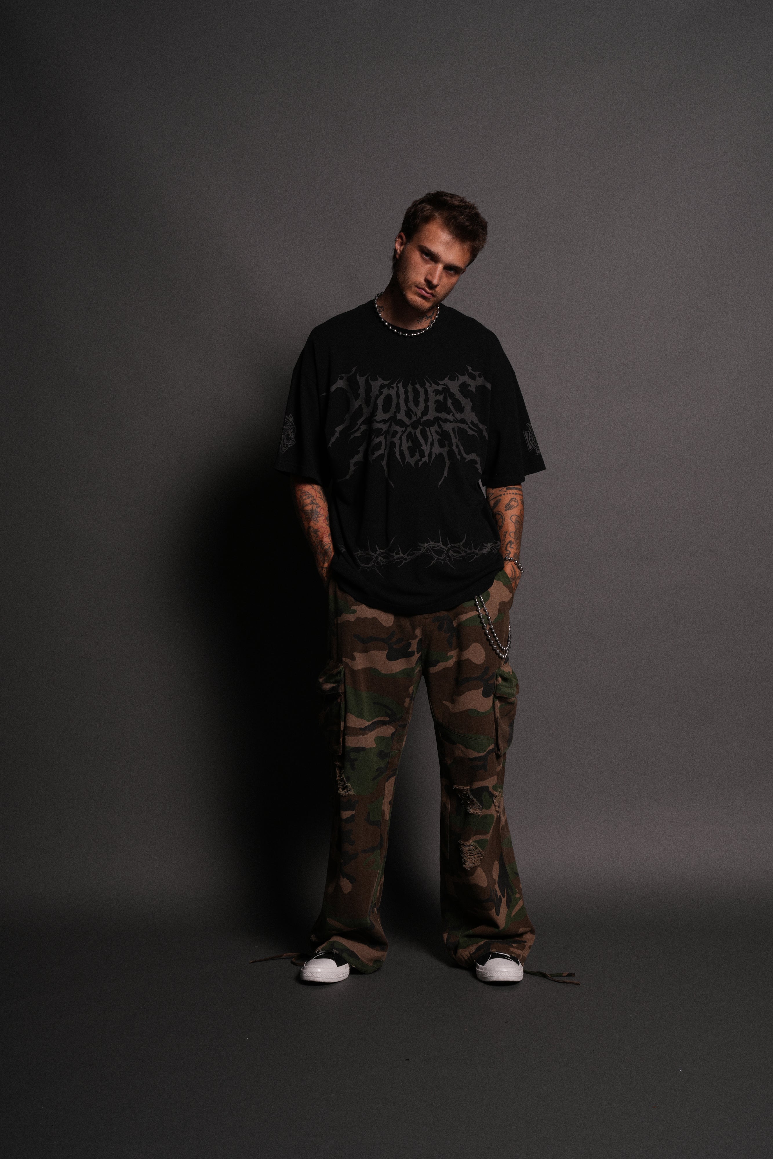 Surrounded by Thorns "Premium" Oversized Tee in Black