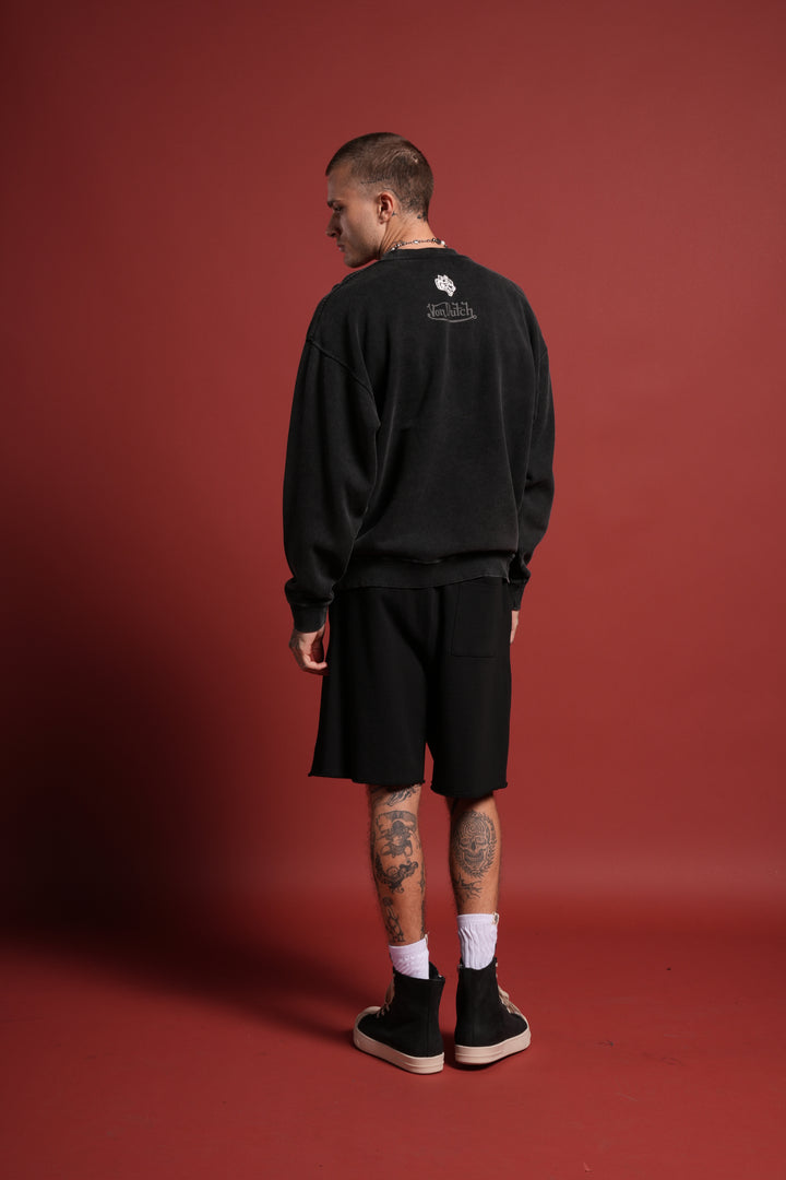 Flight Club London Crewneck in Black