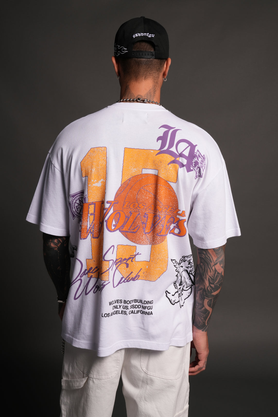LA Has Your Back Premium Oversized Tee in White