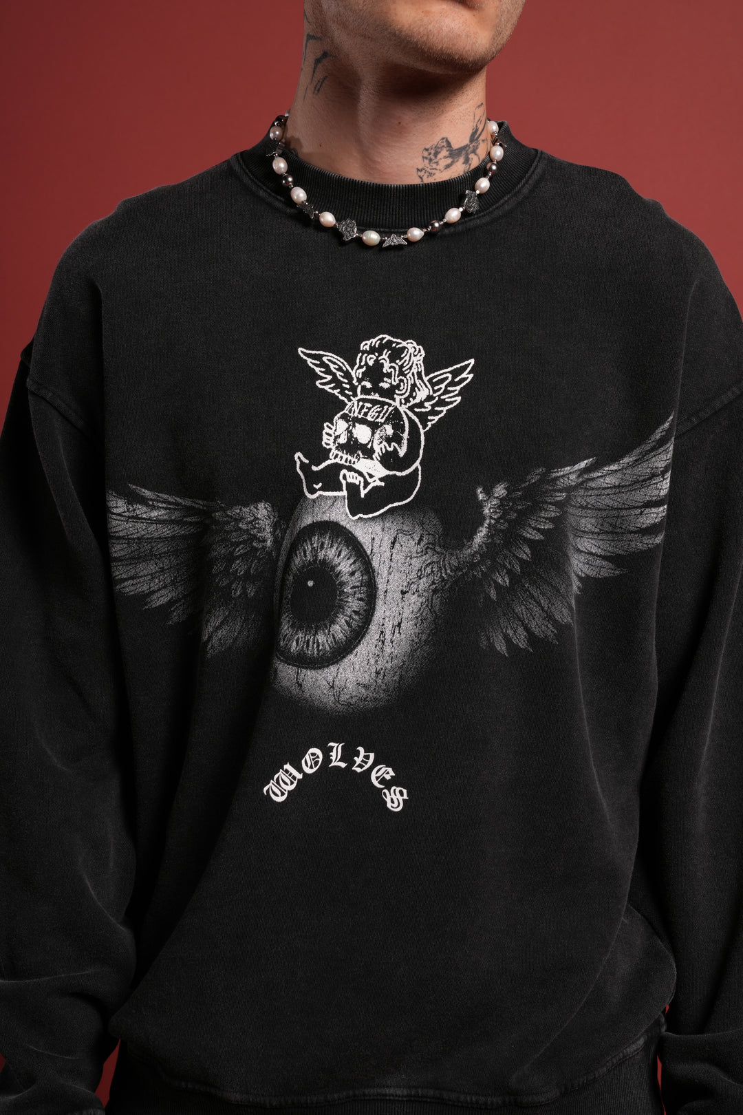 Flight Club London Crewneck in Black