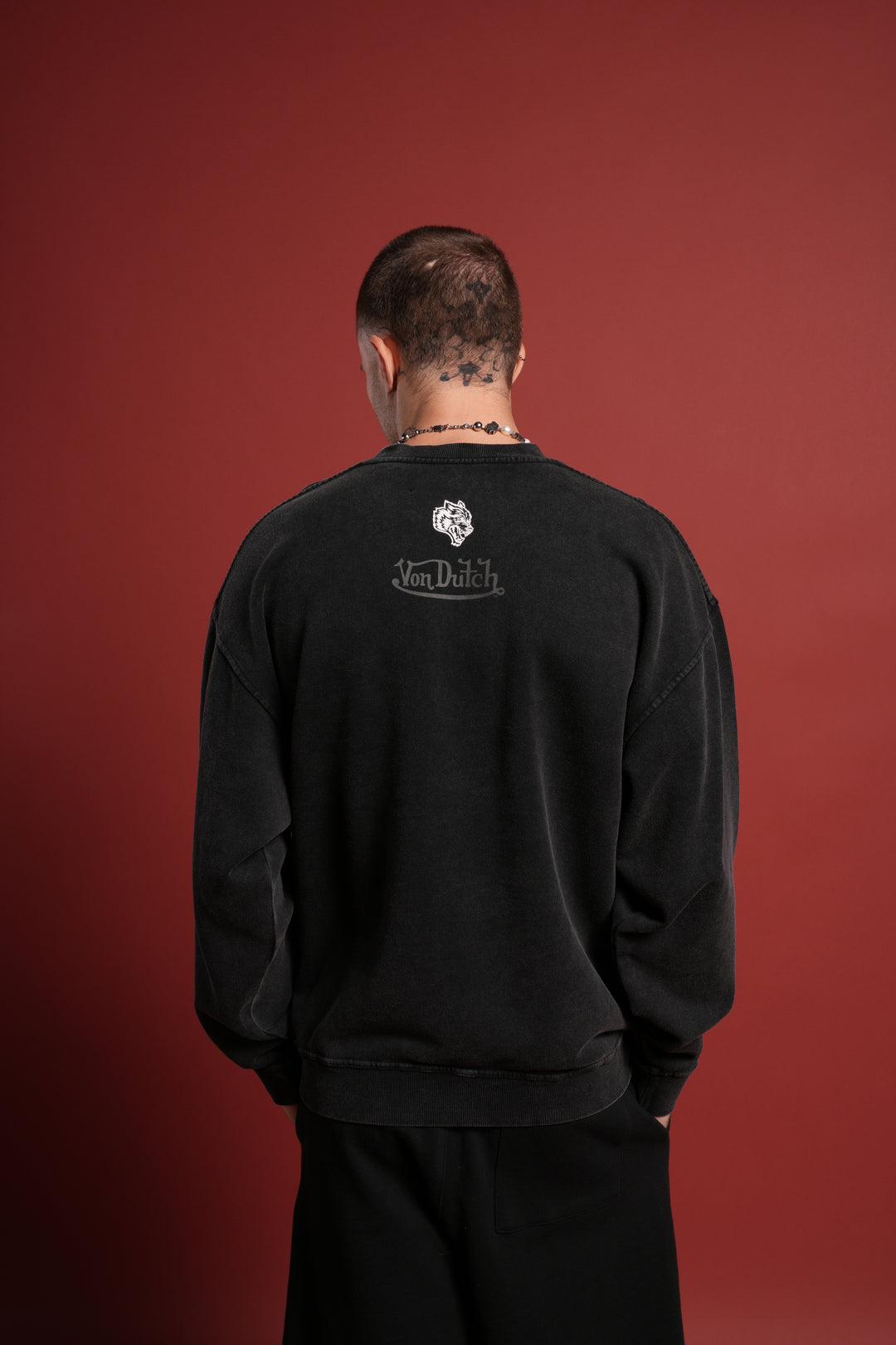 Flight Club London Crewneck in Black