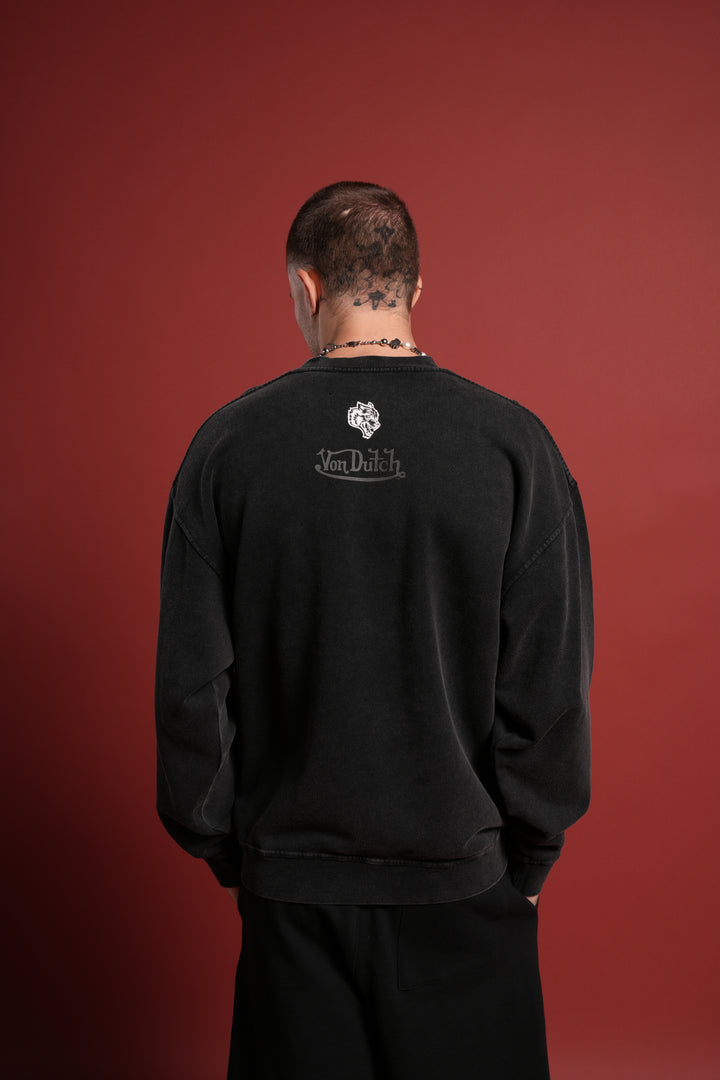 Flight Club London Crewneck in Black