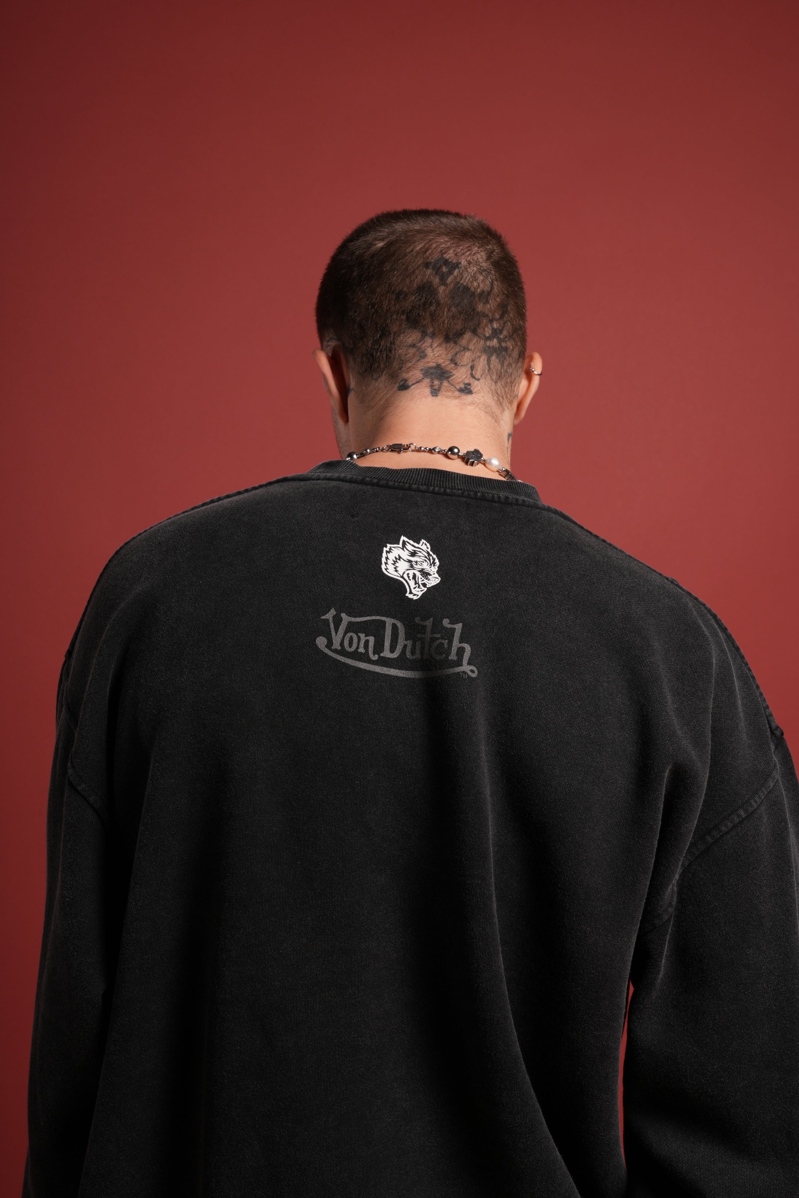 Flight Club London Crewneck in Black