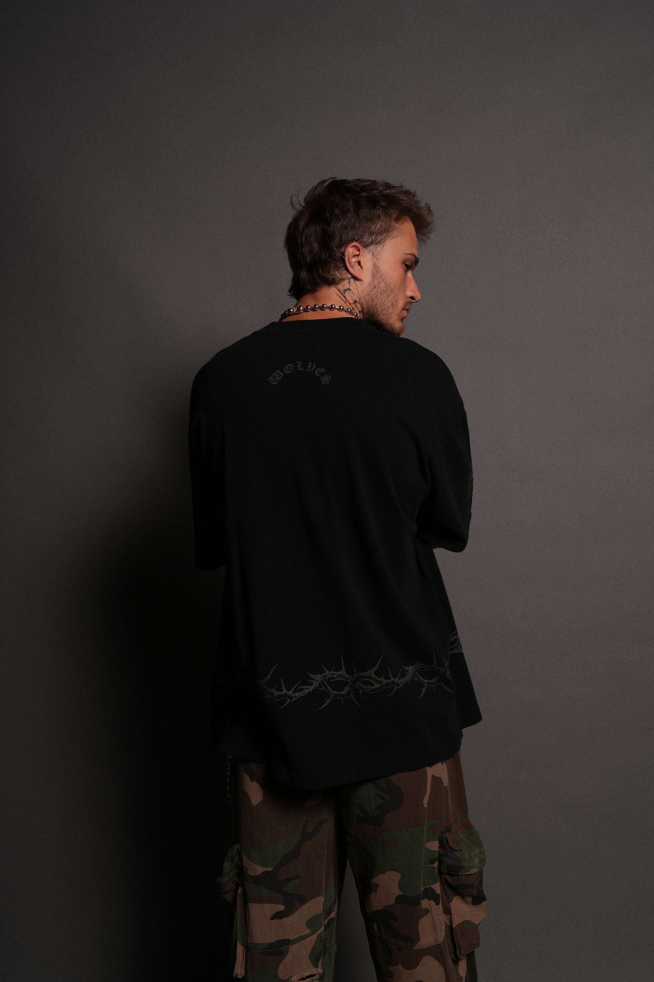 Surrounded by Thorns "Premium" Oversized Tee in Black