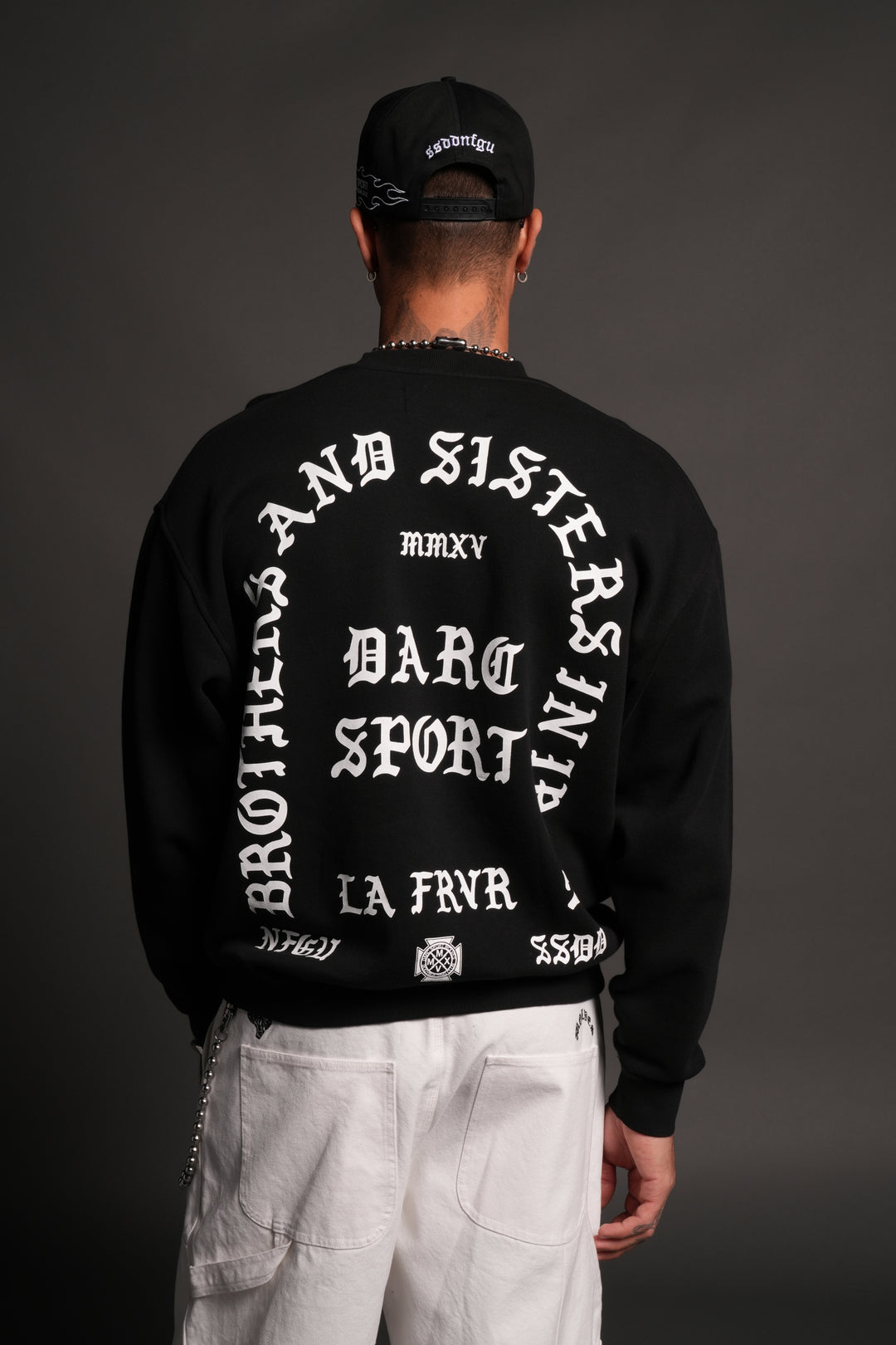La Cherub London Crewneck in Black