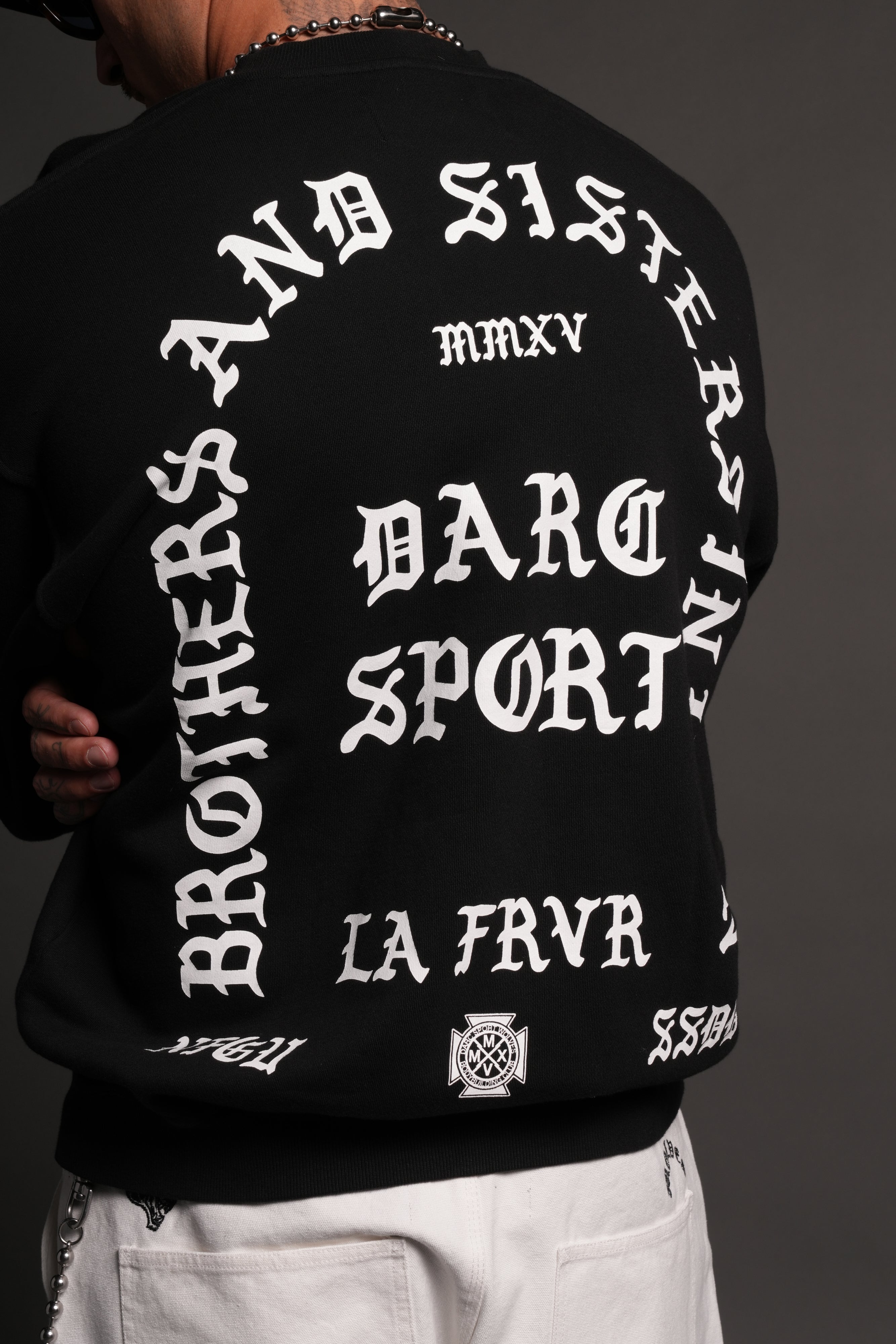 La Cherub London Crewneck in Black