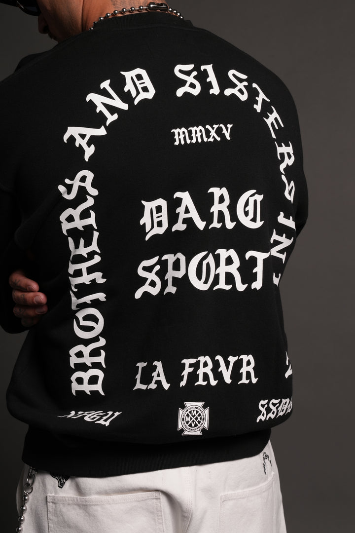 La Cherub London Crewneck in Black