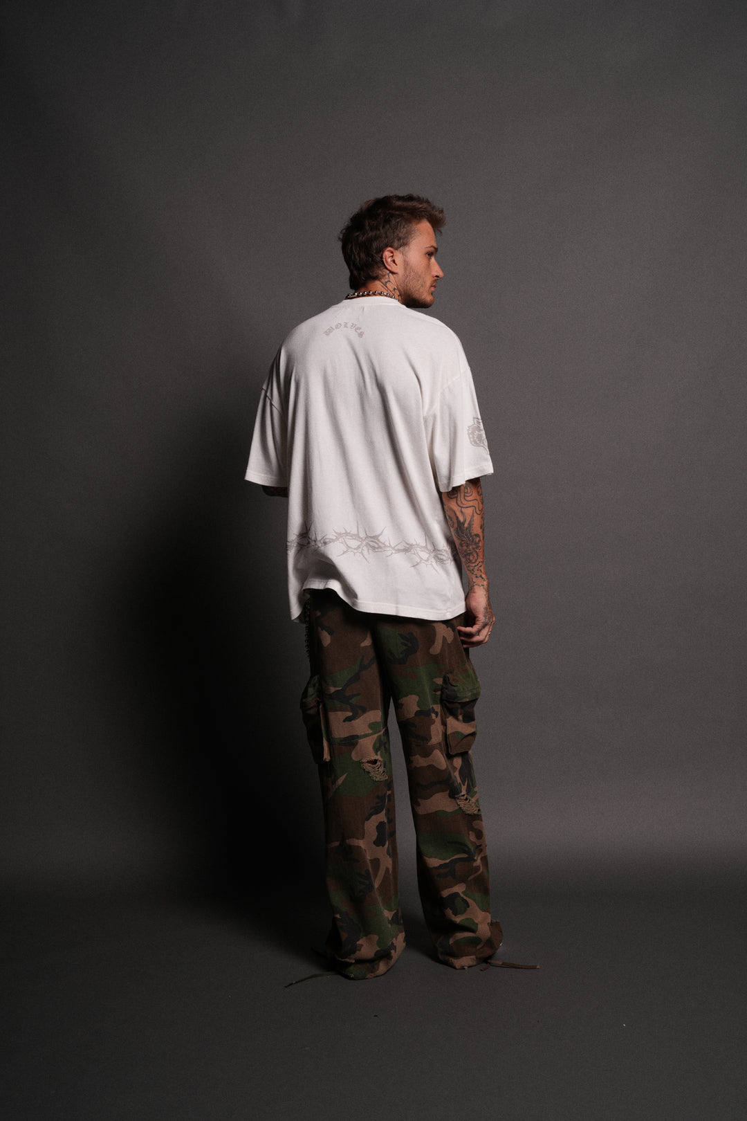 Surrounded by Thorns "Premium" Oversized Tee in Cream