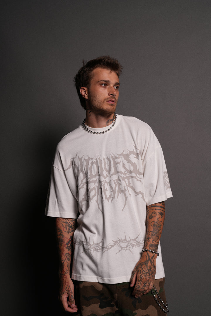 Surrounded by Thorns "Premium" Oversized Tee in Cream