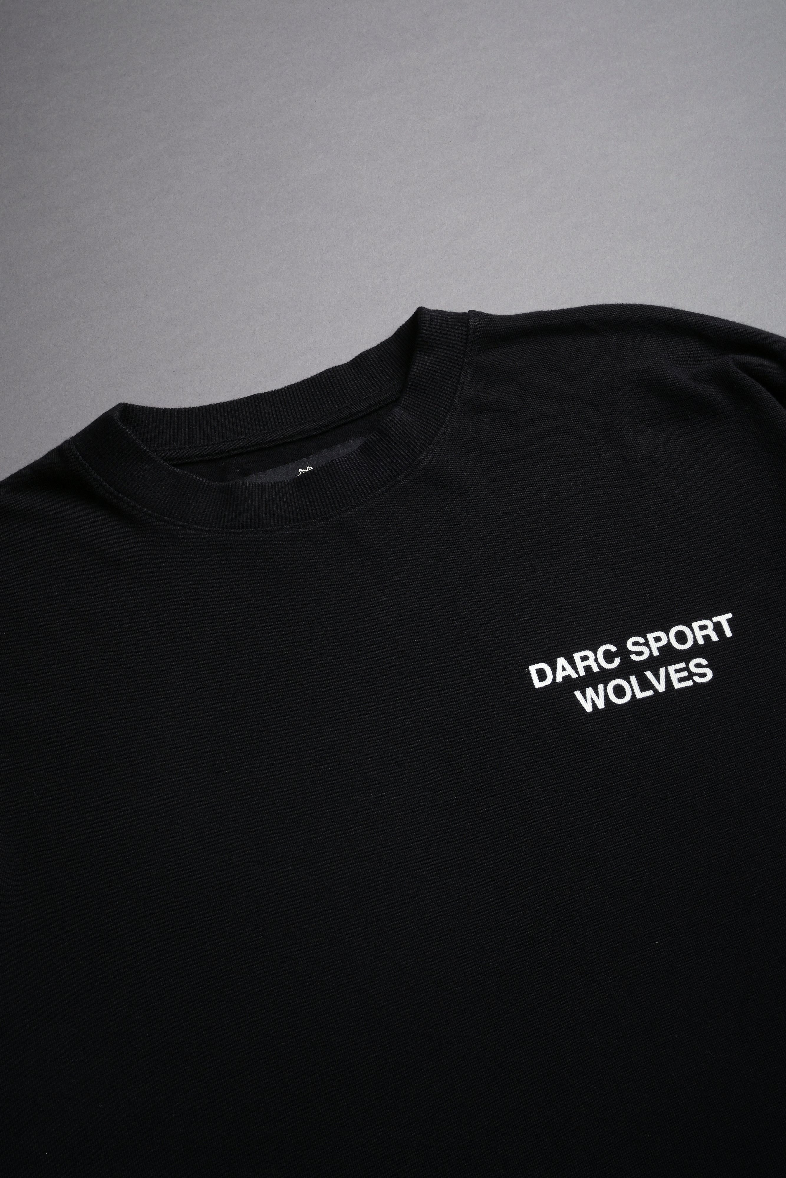 Darc Sport Wolves Blossom "Premium" Box Cut Tee in Black