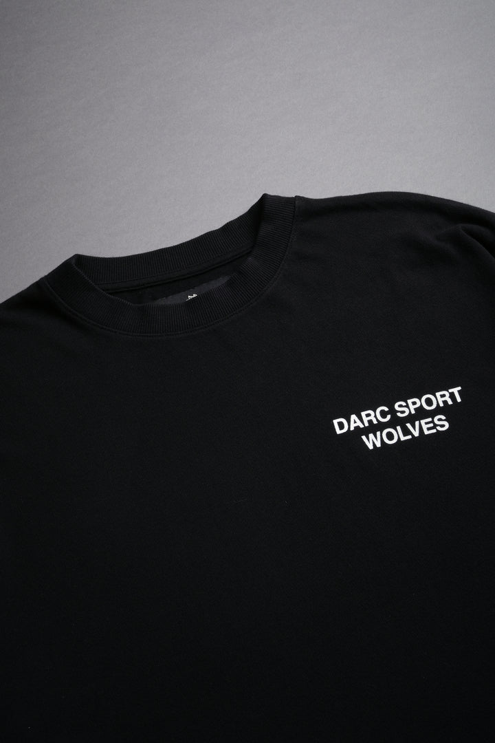 Darc Sport Wolves Blossom "Premium" Box Cut Tee in Black