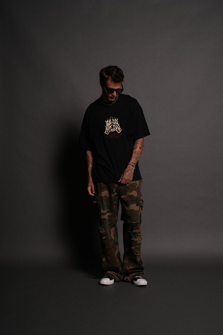 Messengers "Premium" Oversized Tee in Black