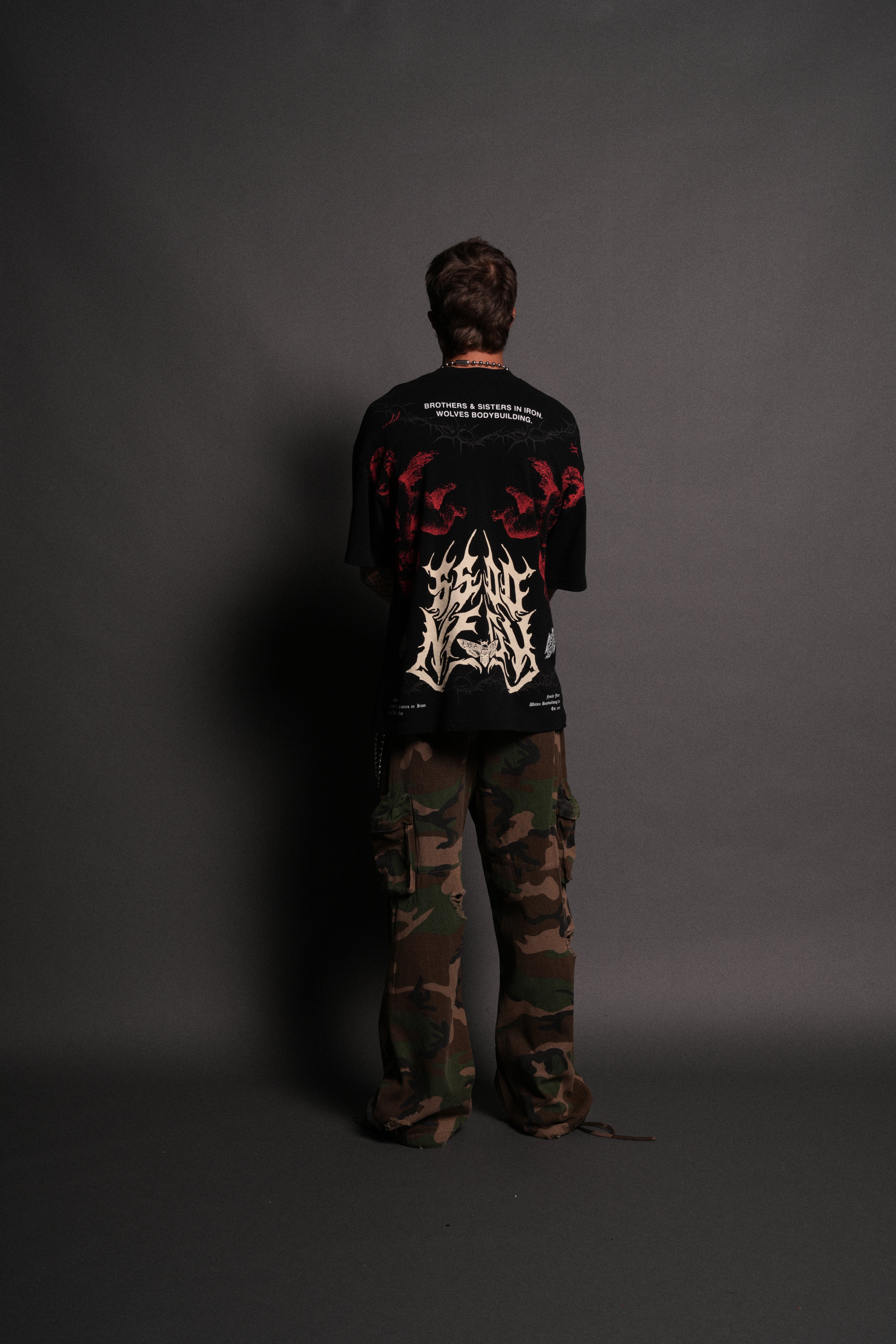 Messengers "Premium" Oversized Tee in Black
