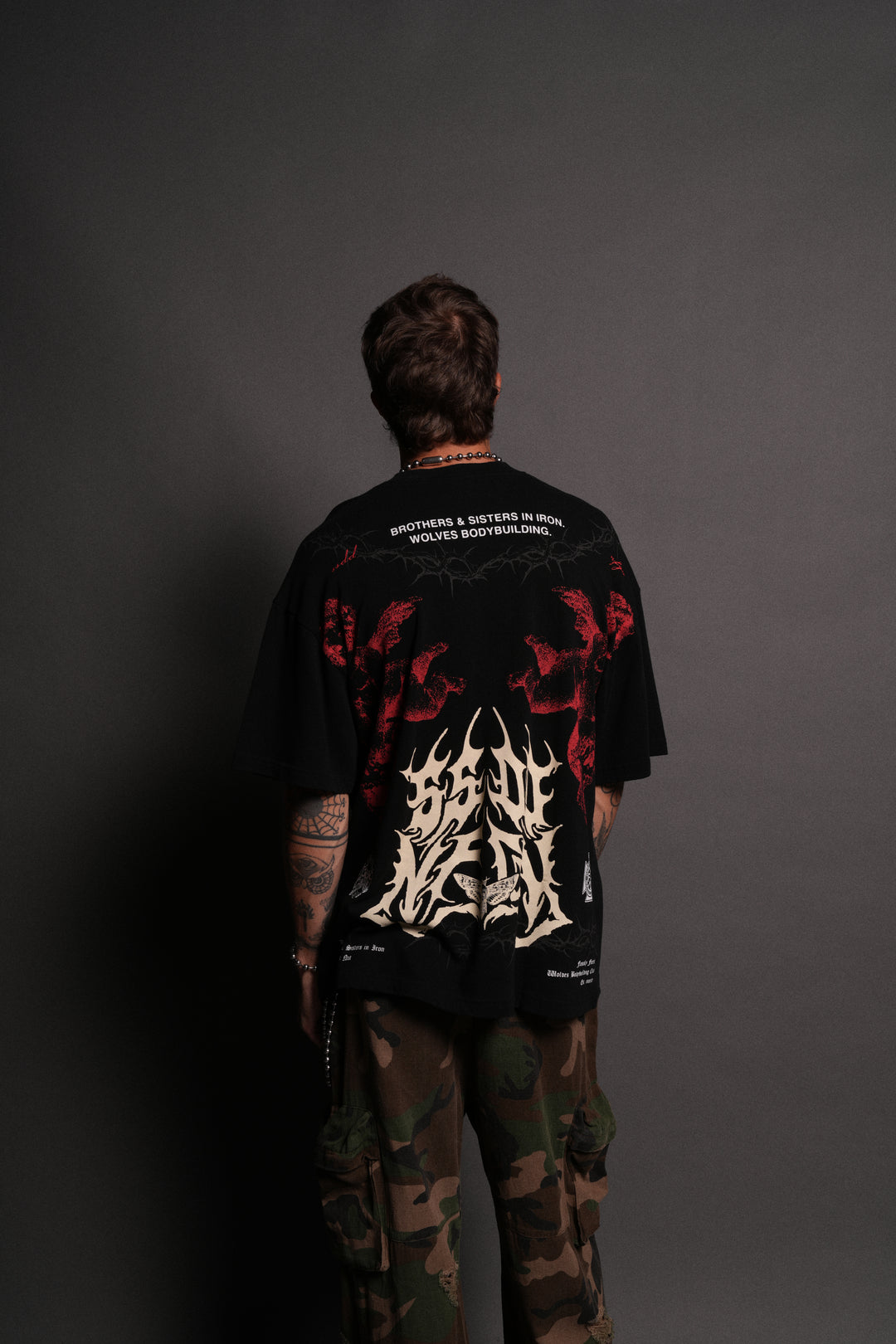 Messengers "Premium" Oversized Tee in Black