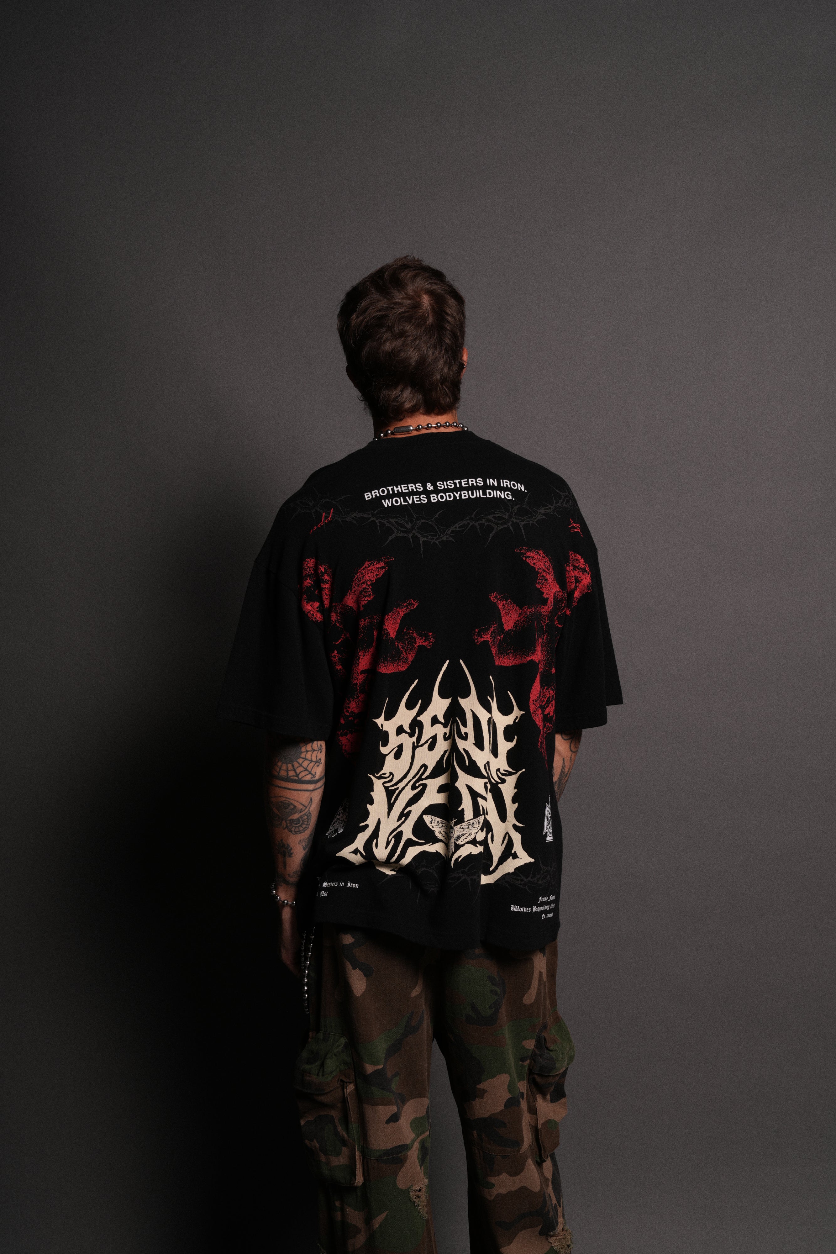Messengers "Premium" Oversized Tee in Black