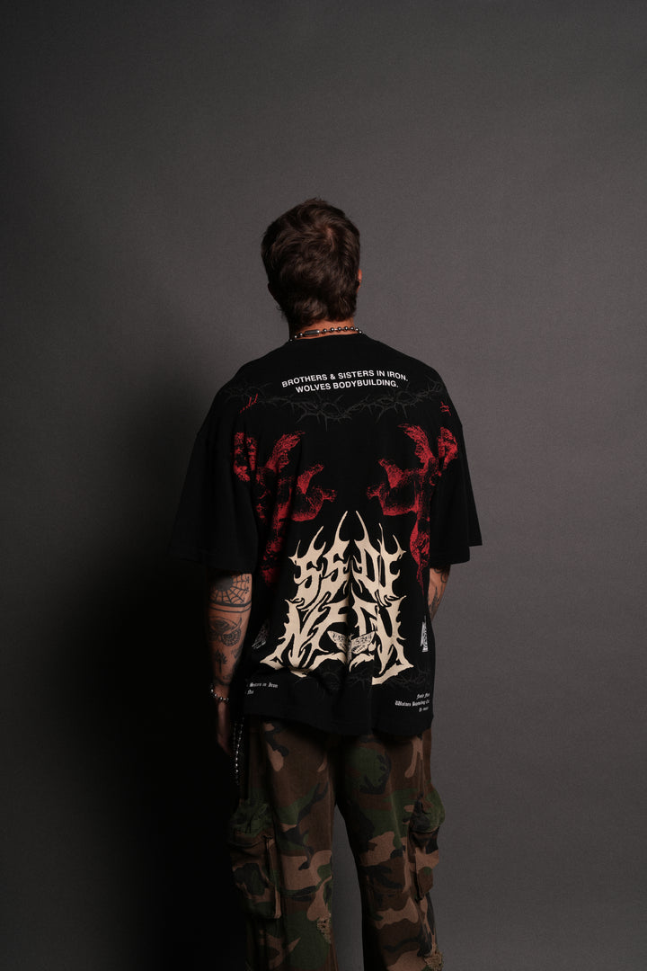 Messengers "Premium" Oversized Tee in Black