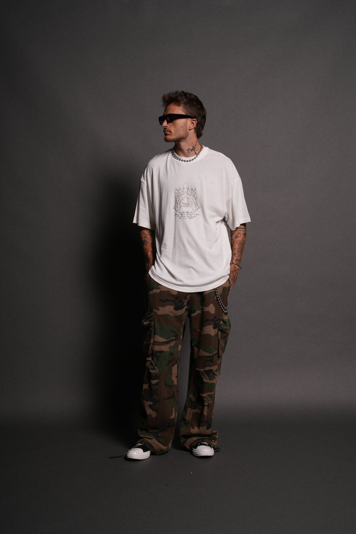 Messengers "Premium" Oversized Tee in Cream