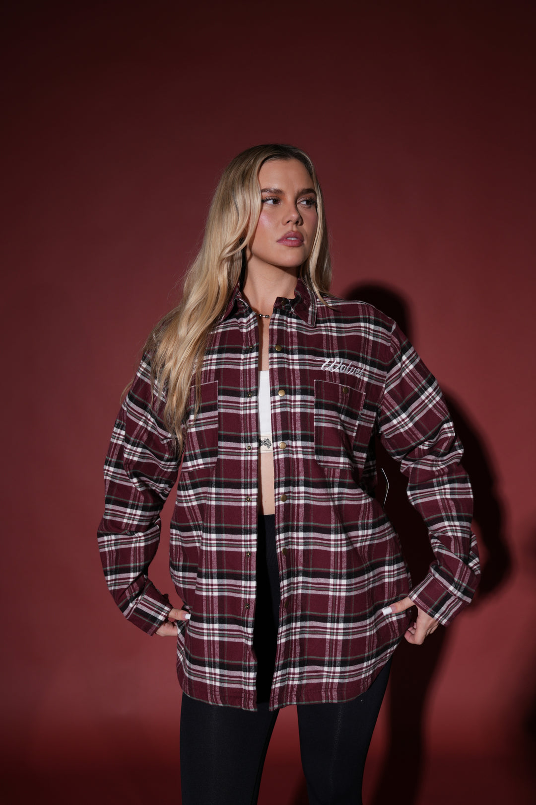 Seattle Sherpa Lined Flannel in Brick Plaid