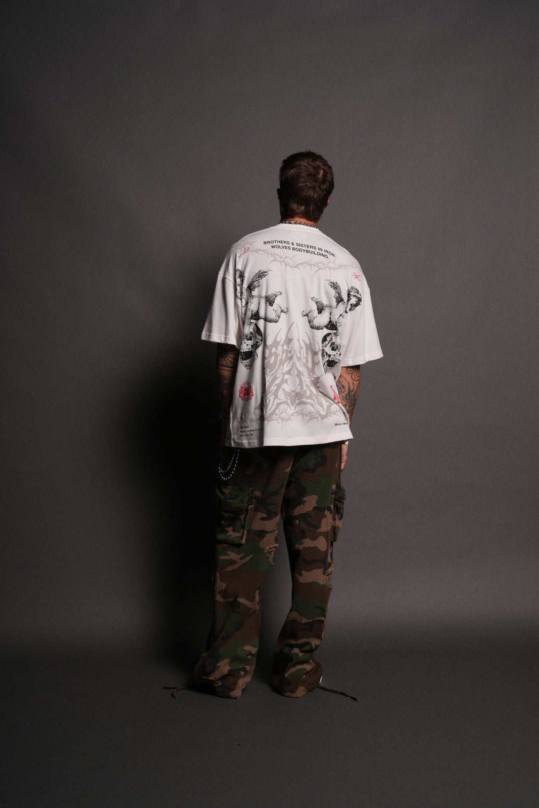 Messengers "Premium" Oversized Tee in Cream