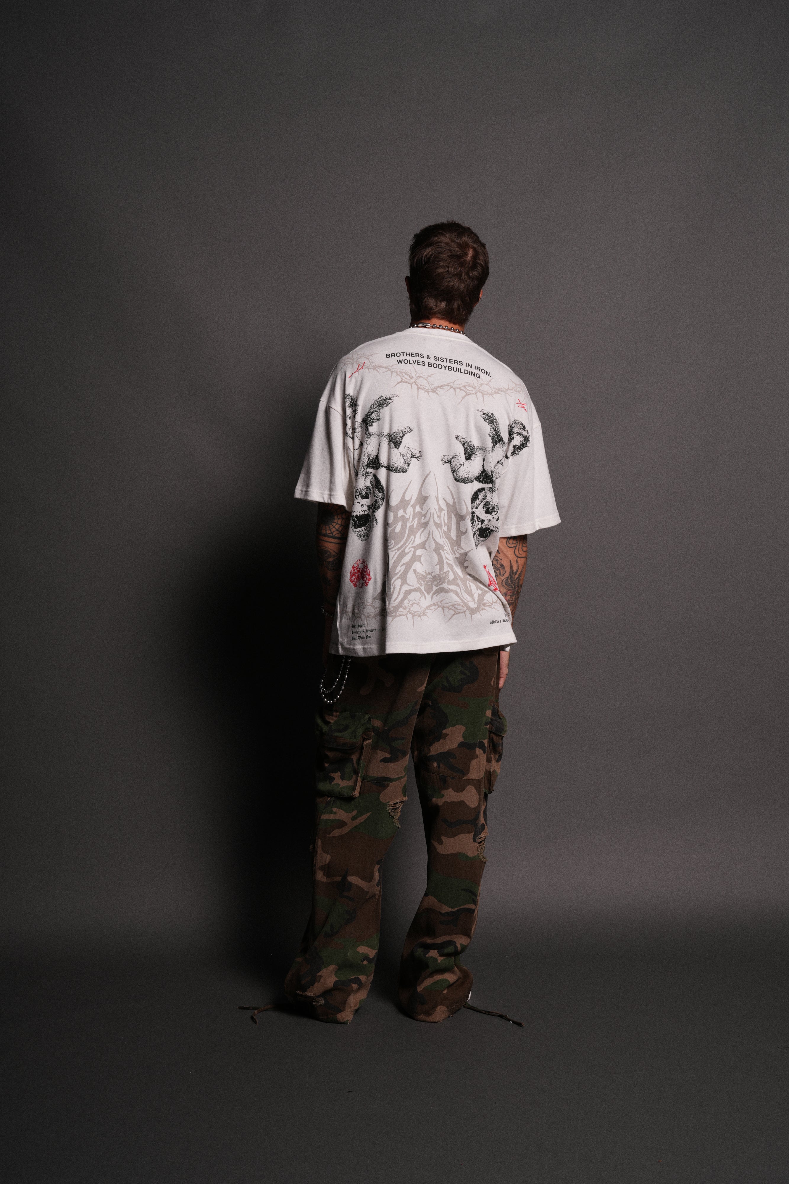 Messengers "Premium" Oversized Tee in Cream