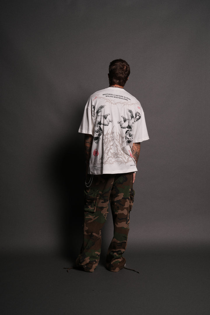 Messengers "Premium" Oversized Tee in Cream