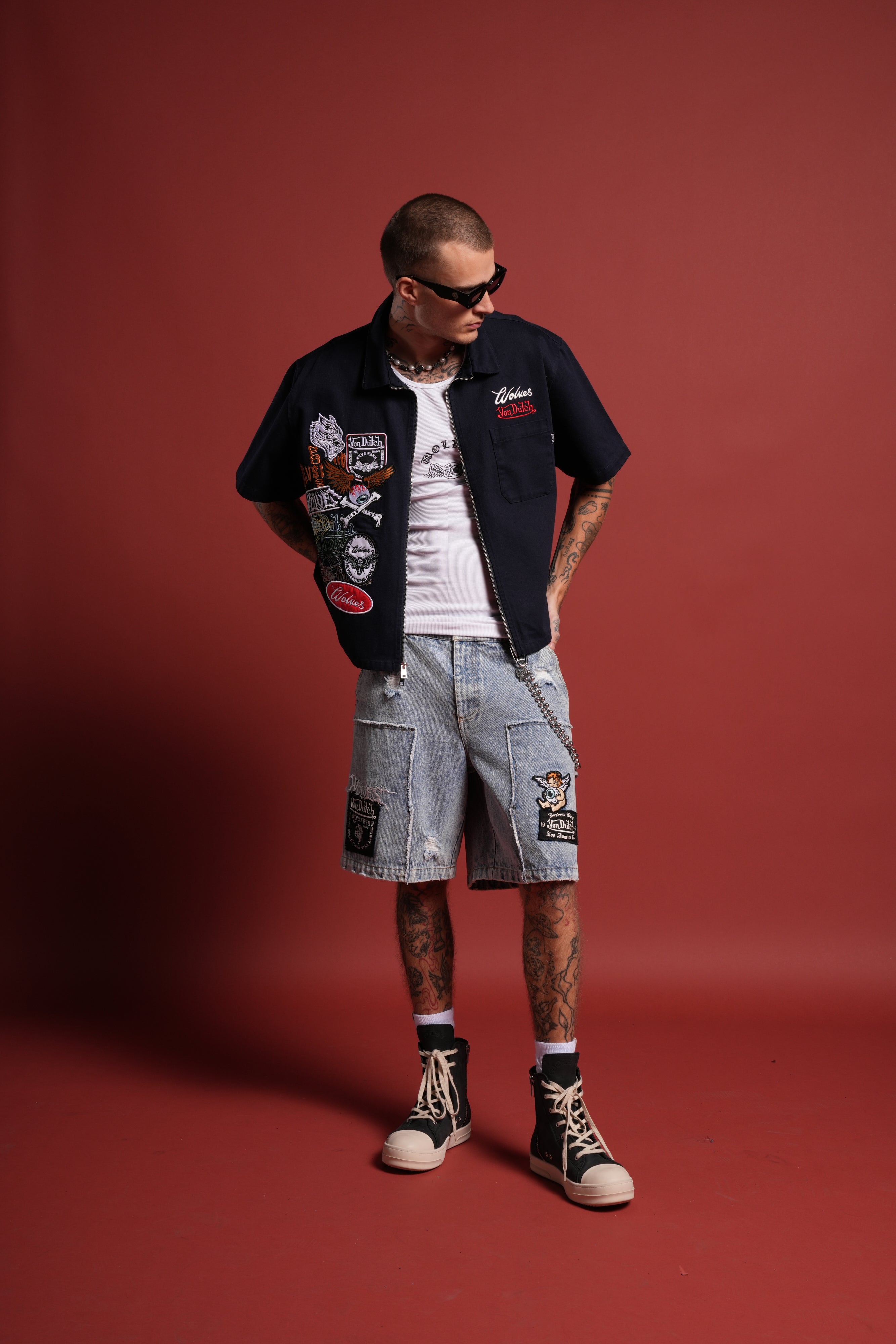 Darc Kulture Vince Shirt in Navy