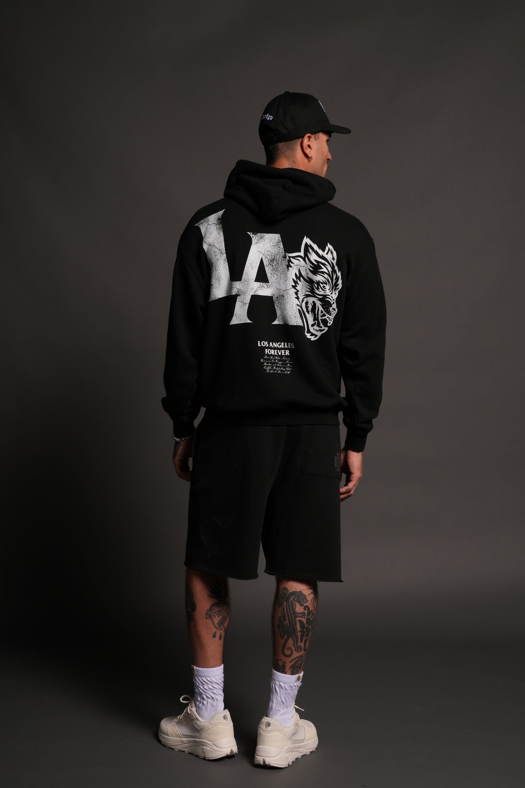 La Wolves V2 Pierce Hoodie in Black