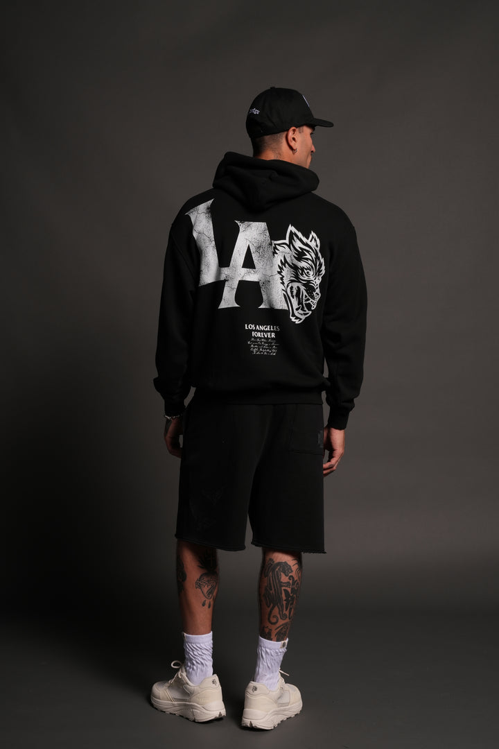 La Wolves V2 Pierce Hoodie in Black