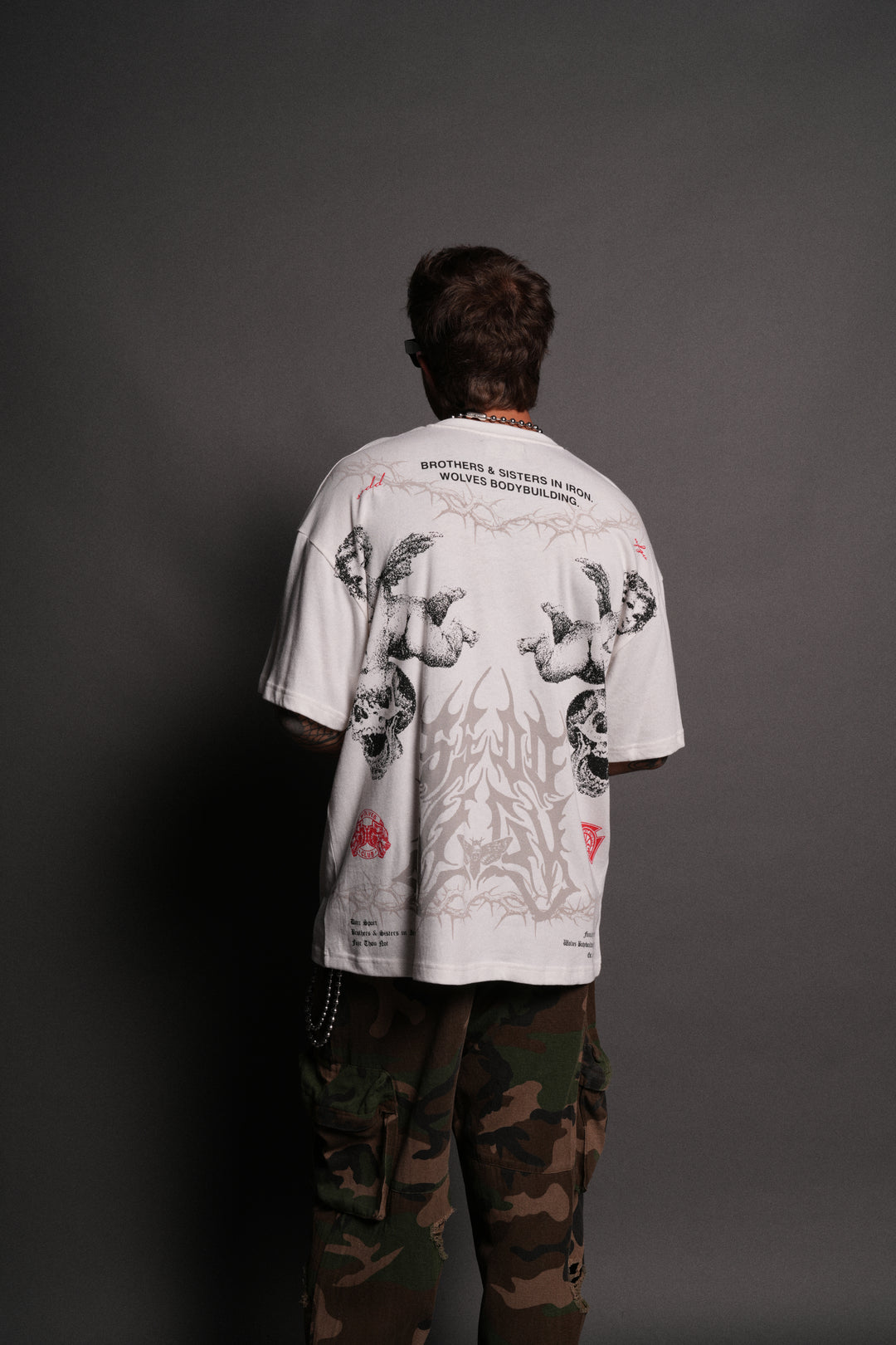 Messengers "Premium" Oversized Tee in Cream