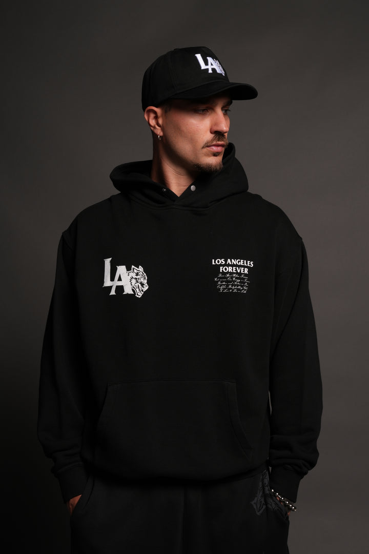 La Wolves V2 Pierce Hoodie in Black