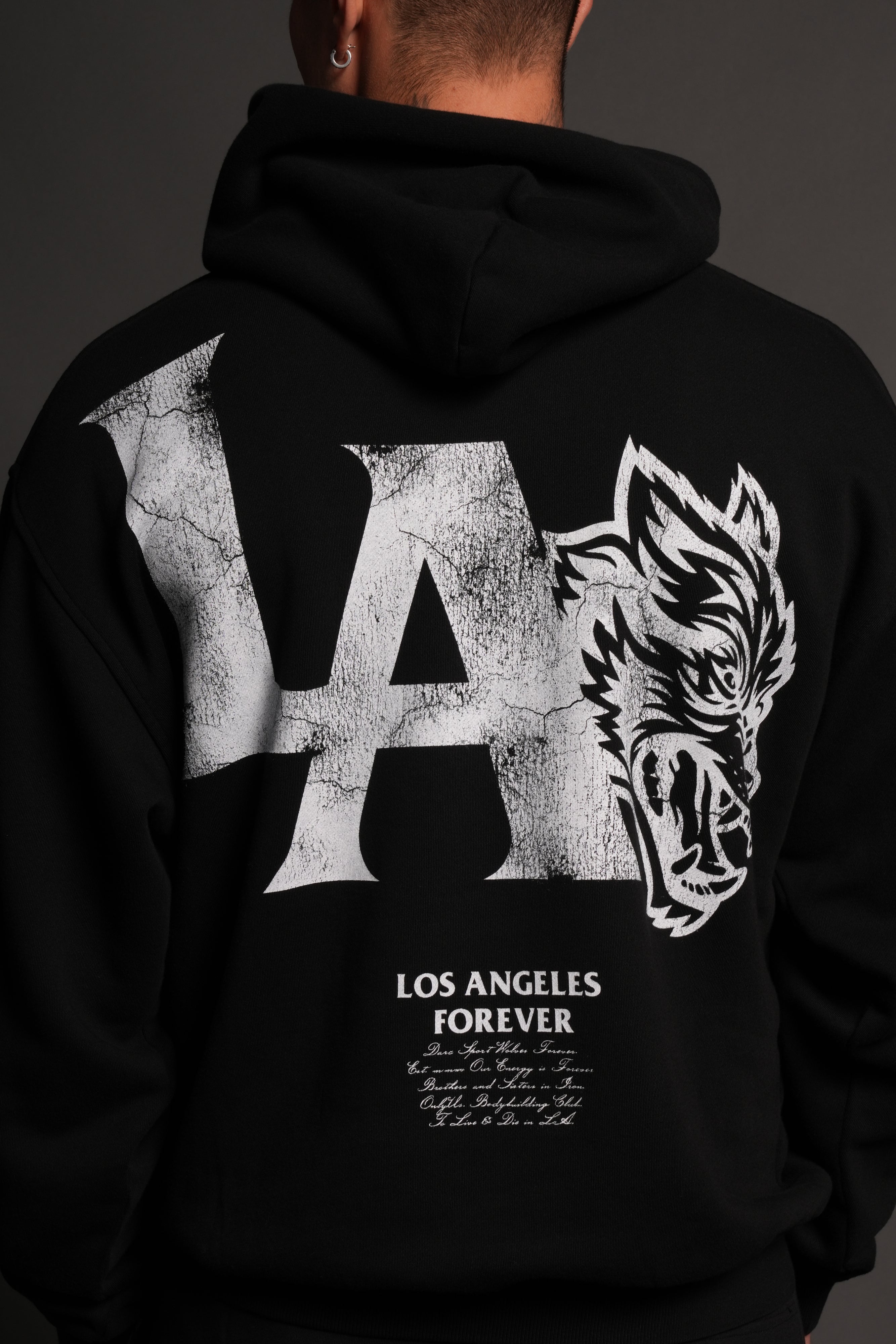 La Wolves V2 Pierce Hoodie in Black