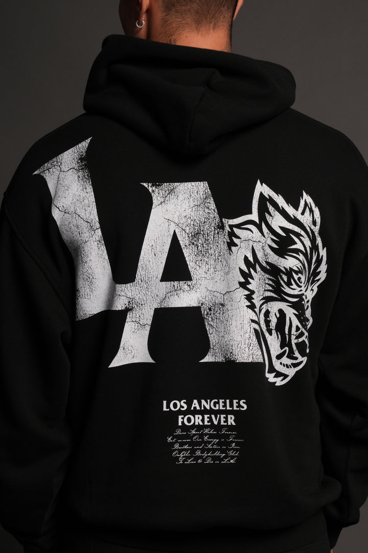La Wolves V2 Pierce Hoodie in Black