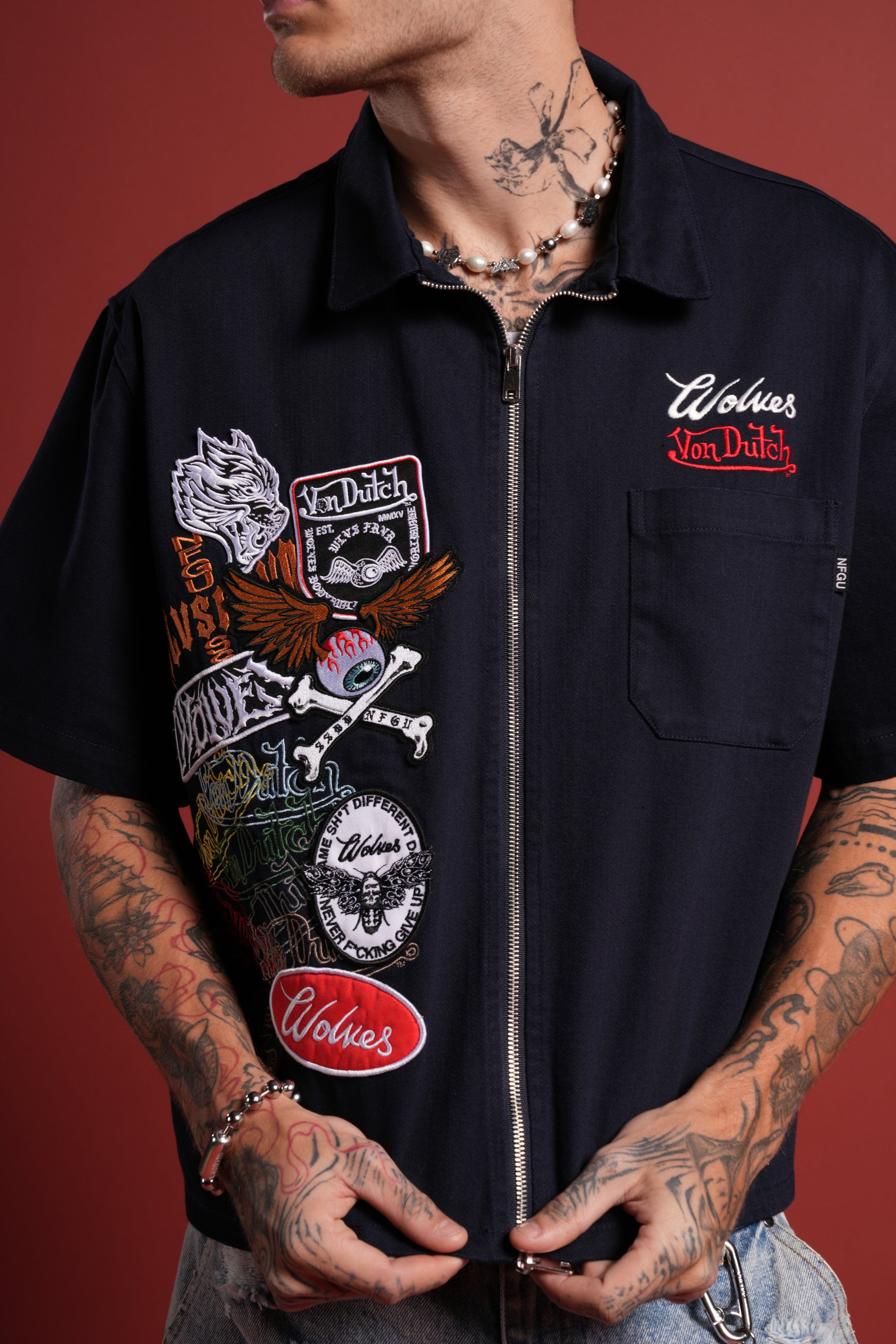 Darc Kulture Vince Shirt in Navy